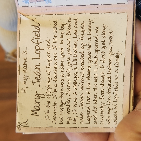 Bundle of Two Little Lops Bunny Dolls 1996 Mary Jean & Eugene Lopfield - Picture 9 of 16